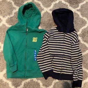 Boys zip up hoodies